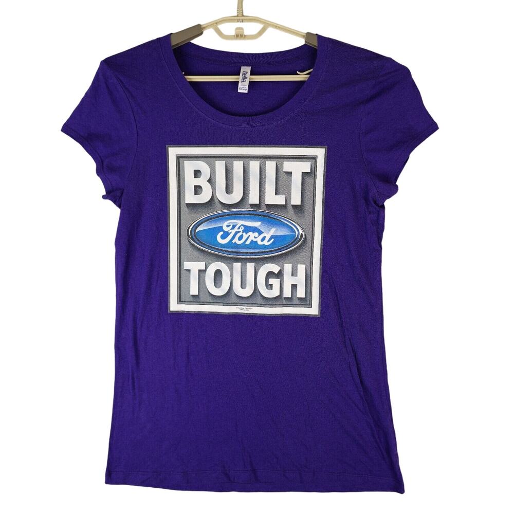 Built Ford Tough T-Shirt Womens XXL Purple‎ Bella Brand Tag 100% Cotton